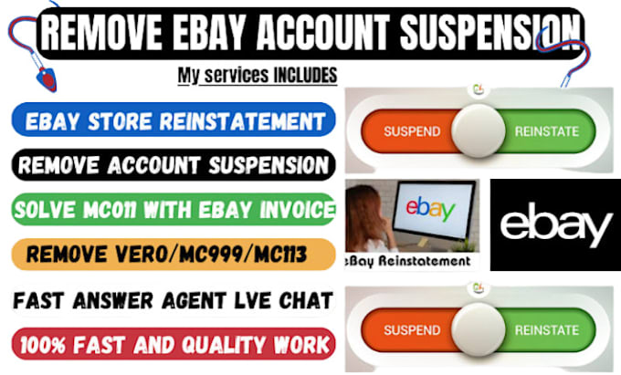 Gig Preview - Do ebay account reinstatement vero suspension mc011 mc999 reinstatement store