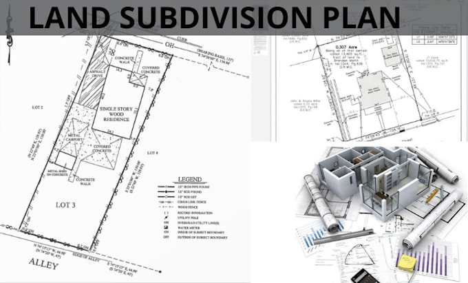 Gig Preview - Do concept plan, land survey, subdivision plan and stamping for city approved