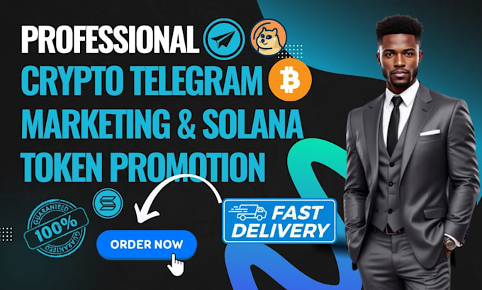 Gig Preview - Crypto telegram marketing, solana token promotion, meme coin, telegram promotion