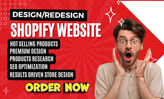 Bestseller - do shopify website design, create shopify dropshipping store shopify redesign