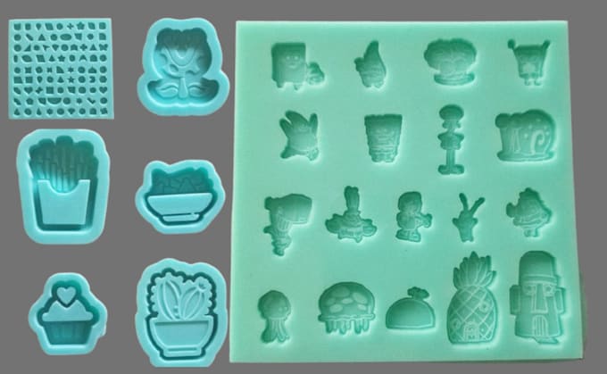 Gig Preview - Design custom candy mold, silicone mold 3d design for candy, flower, sweets etc