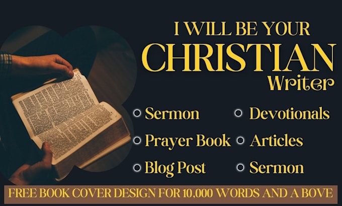 Gig Preview - Write your christian book prayer book devotionals sermon, article and blog post