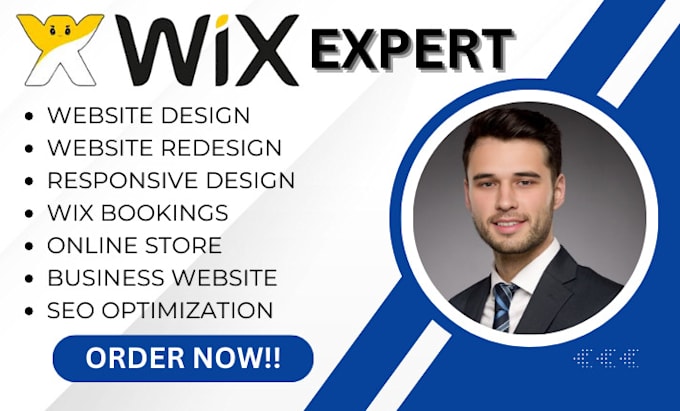 Gig Preview - Build wix website design do wix website redesign wix ecommerce or website design