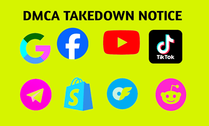 Gig Preview - Remove takedown copyright content from google, yt, fb, tiktok,amazon under dmca