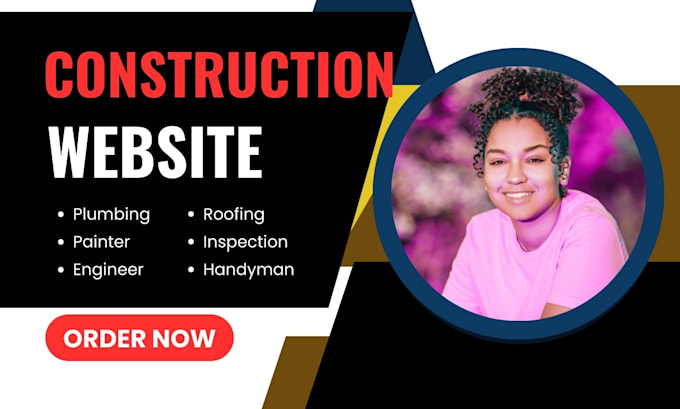 Gig Preview - Construction, plumbing, contractor, painter, engineer wix, wordpress website