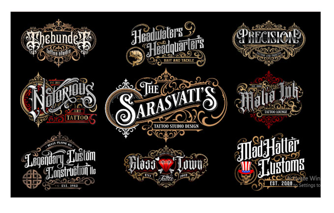 Bestseller - make retro vintage logo design for business, tattoo