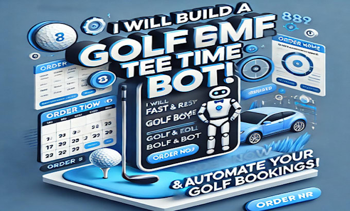 Gig Preview - Develop a golf tee time booking for instant reservations bot for easy booking