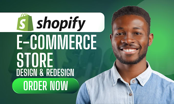 Gig Preview - Redesign shopify site design shopify store redesign shopify site redesign