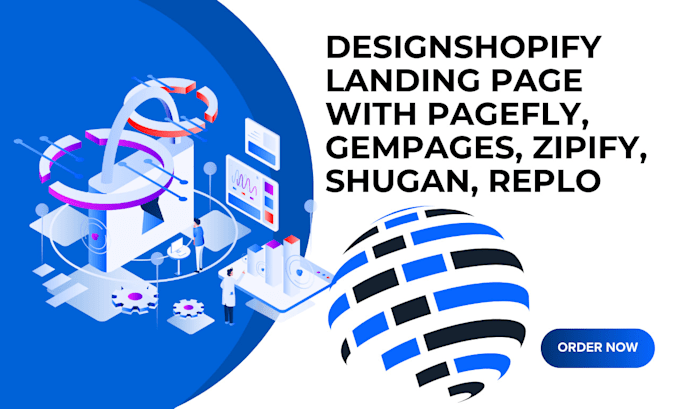 Gig Preview - Design shopify product landing page with pagefly gempages zipify shugan replo