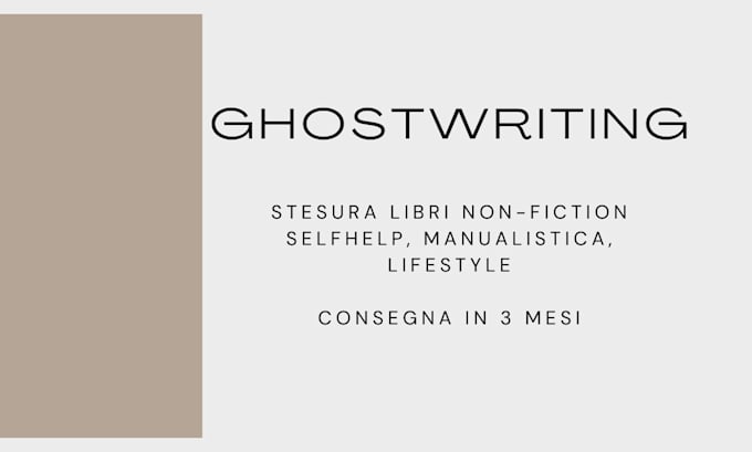 Gig Preview - Scrivere il tuo ebook