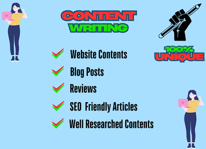 Gig Preview - Do article writing, blogs, and content writings