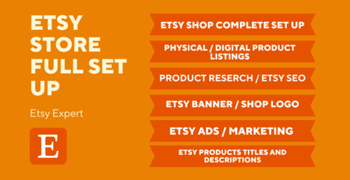 Gig Preview - Set up your etsy shop with SEO optimized listings