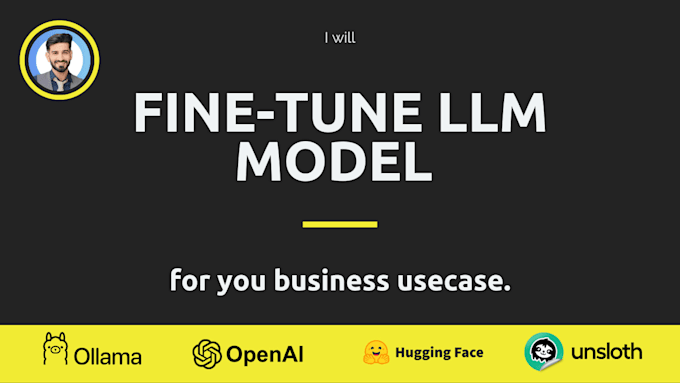 Gig Preview - Fine tune llms for your business application