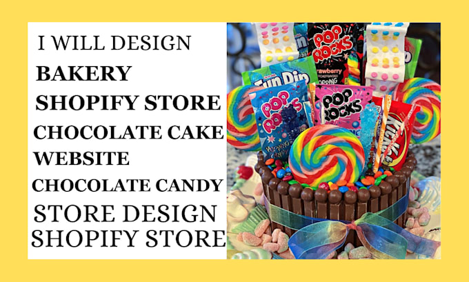 Bestseller - design chocolate shopify store bakery candy cake website bakery chocolate store