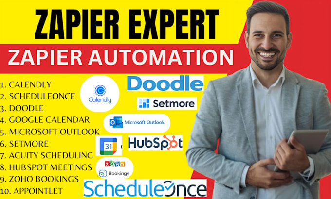 Bestseller - set up calendly acuity zapier automate simplybookme vagaro zenoti wix hubspot