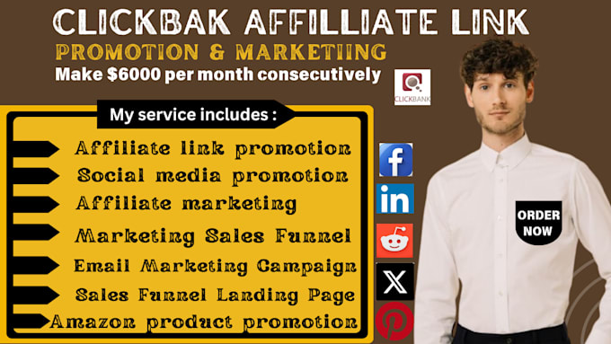 Bestseller - clickbank affiliate link promotion clickbank affiliate marketing link promotion