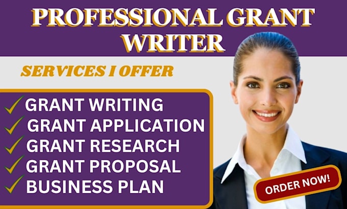 Gig Preview - Do grant proposal writing research for non profit grant application for business