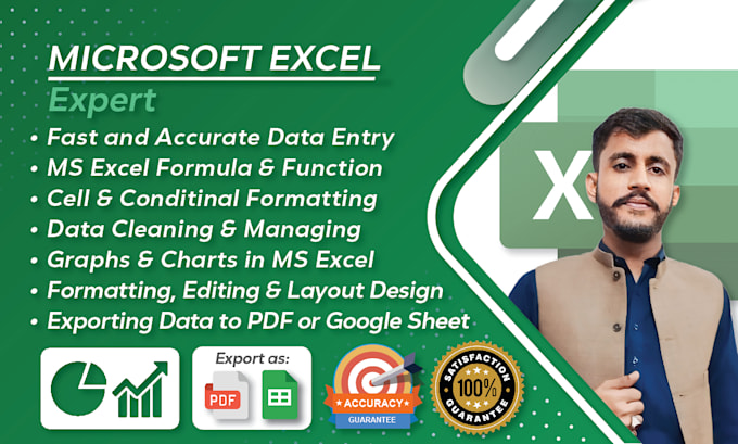 Gig Preview - Do microsoft excel expert data cleaning and formatting