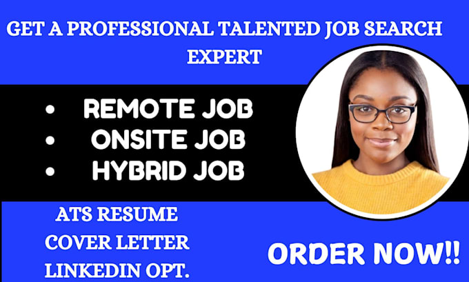 Gig Preview - Search and apply for remote onsite hybrid job on your behalf