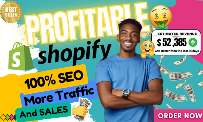 Gig Preview - Help boost shopify store sales and shopify traffic to get shopify conversions