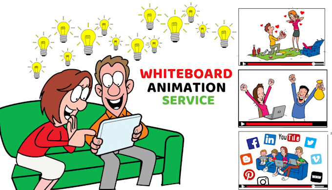 Gig Preview - Make custom whiteboard animation explainer doodle video