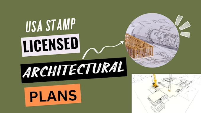 Gig Preview - Draw, sign and stamp your USA city permit architectural drawings