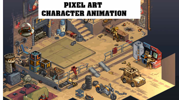 Gig Preview - Do professional pixel art, sprite sheet character design and animation for games