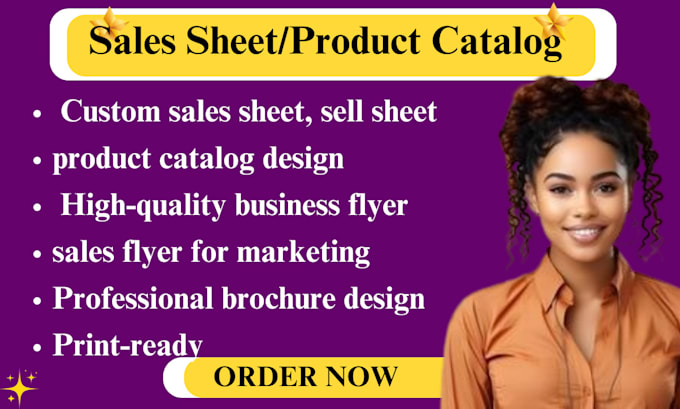 Bestseller - design a sales sheet, sell sheet, sales flyer, and product catalog