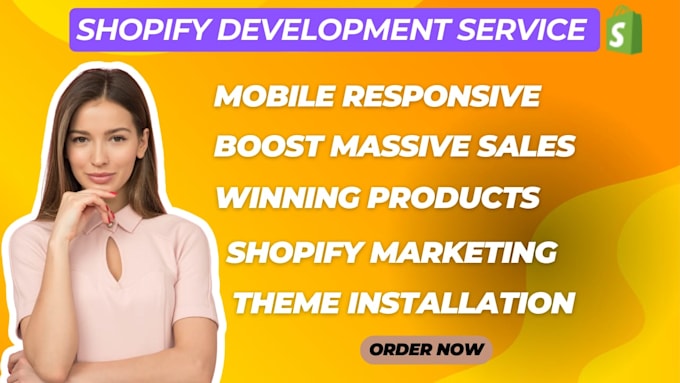 Gig Preview - Design shopify dropshipping store update edit ecommerce website marketing