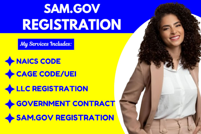 Gig Preview - Do samgov registration, get cage code, uei, naics code, mbe