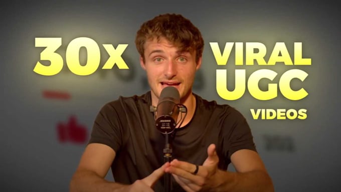 Gig Preview - Create 30 viral ugc videos for your software business