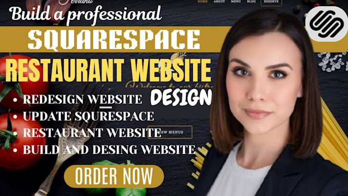 Bestseller - do restaurant squarespace website design, update restaurant website and redesign