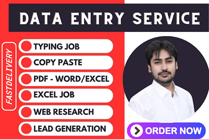 Bestseller - do accurate, perfect, fast data entry, copy paste and excel data entry job