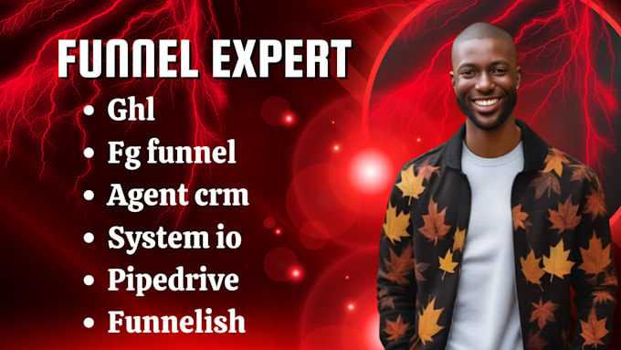 Bestseller - setup ghl fg funnel agent crm system io pipedrive funnelish