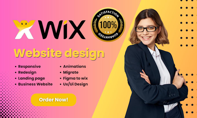 Gig Preview - Design or redesign your wix website for pc and mobile