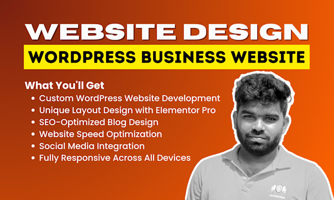 Gig Preview - Create responsive wordpress website design, development, landing page, redesign