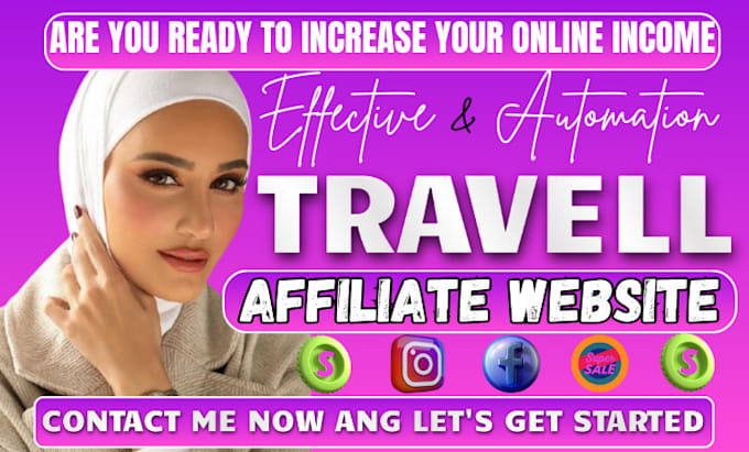 Gig Preview - Create automated travel affiliate website, real estate website organic website