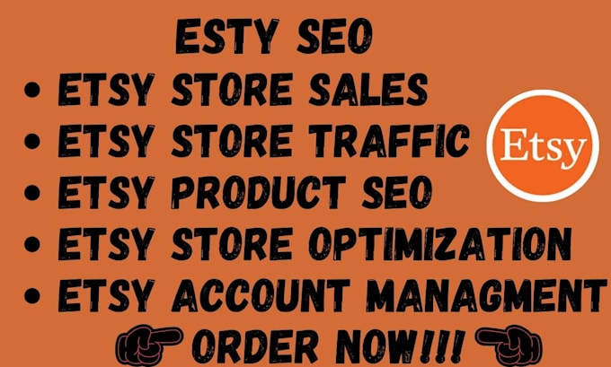 Gig Preview - Etsy store set up etsy seo optimization listing se0 etsy rank boost etsy sales