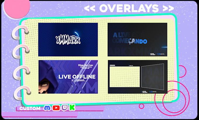 Bestseller - criar seu overlay de live novo personalizado para twitch