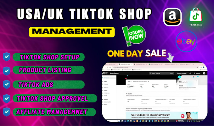 Bestseller - do tiktok shop product listing, order fulfillment, ads, and affiliate management