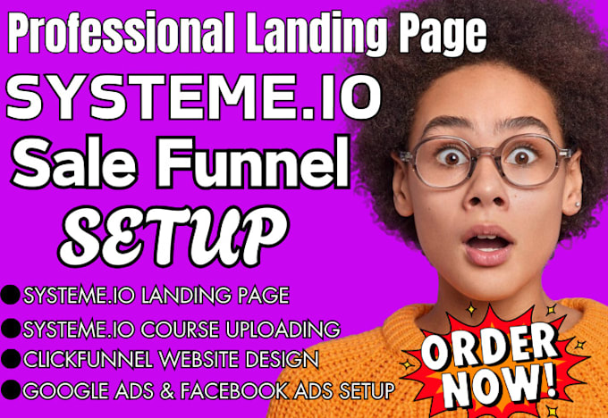 Bestseller - design sale funnel in systeme io, systeme io landing  page, online course funnel