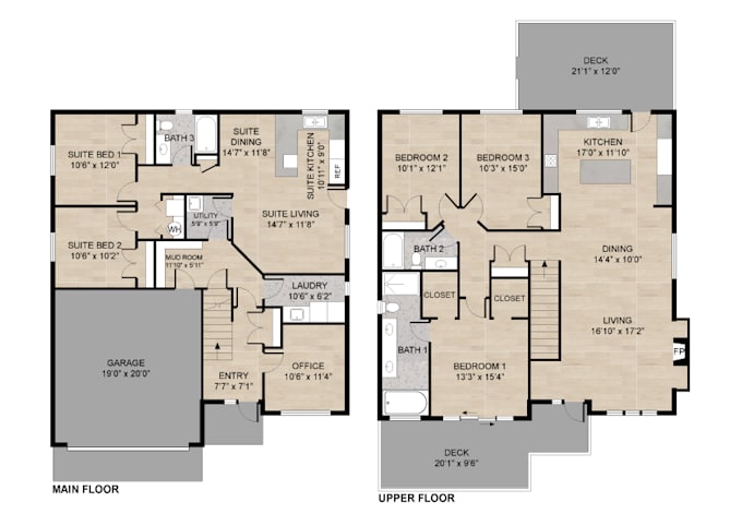 Gig Preview - Redraw floor plan from matterport or sketch