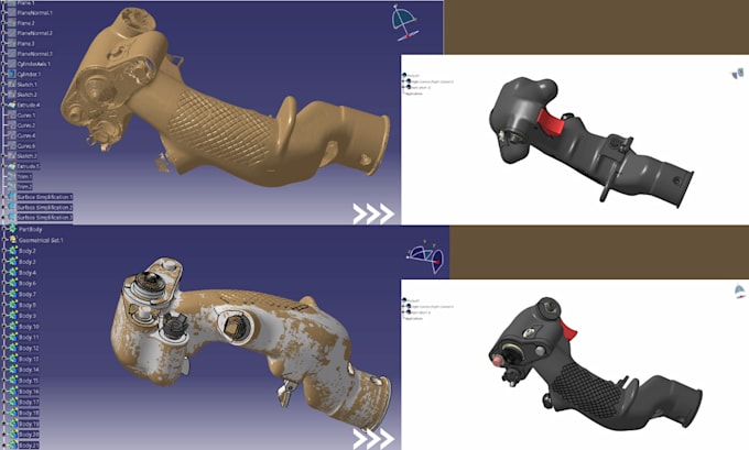 Gig Preview - Do reverse engineering and cad modeling from 3d scan data