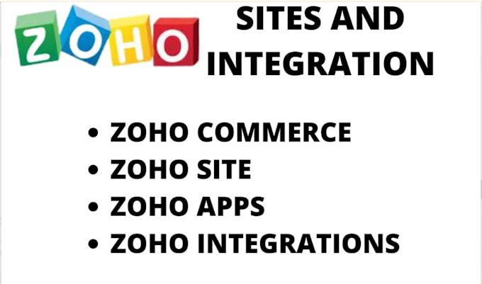 Gig Preview - Zoho landing pages zoho commerce zoho website design and redesign zoho sites