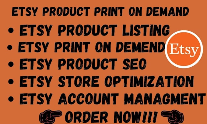 Bestseller - setup etsy shop, etsy print on demand, etsy digital product, etsy SEO