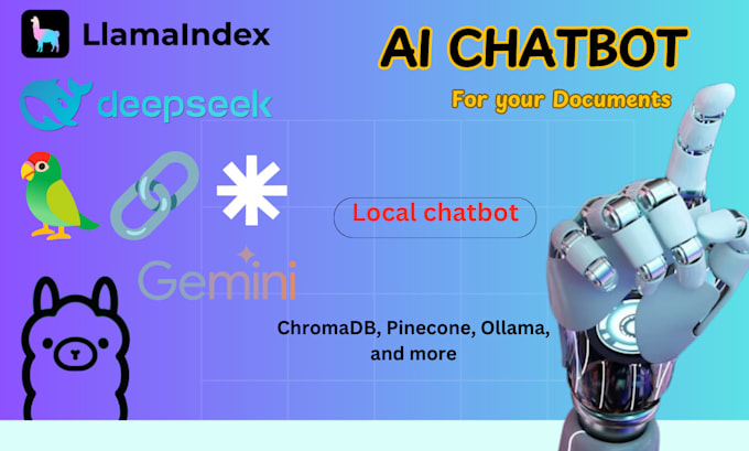 Gig Preview - Develop custom ai chatbot for your docs using langchain gpt rag ollama