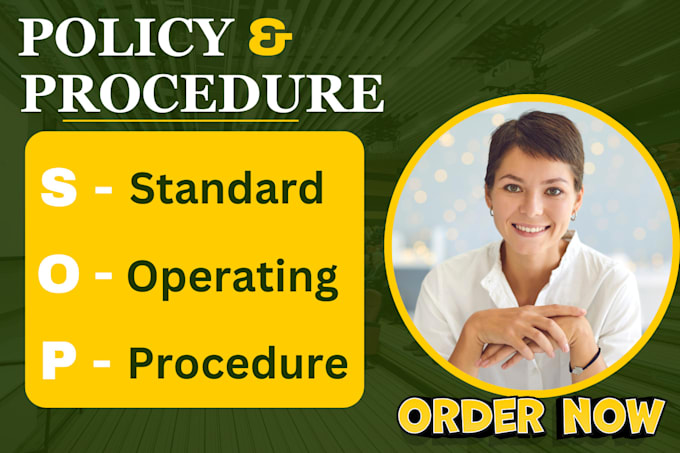 Gig Preview - Write technical sops, user guide, manuals policies, standard operating procedure