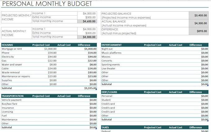 Gig Preview - Do your personal or business bookkeeping