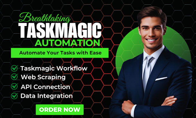 Bestseller - automate your business workflows using taskmagic and make com specialist