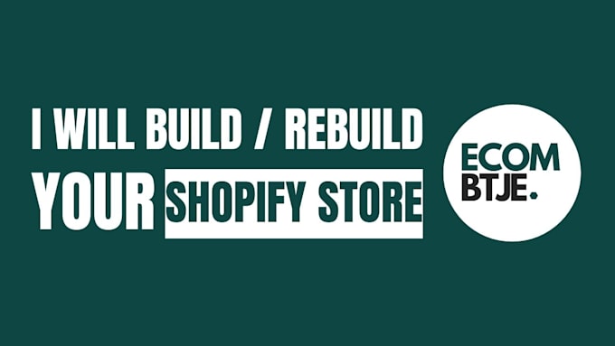 Gig Preview - Build a high converting shopify store